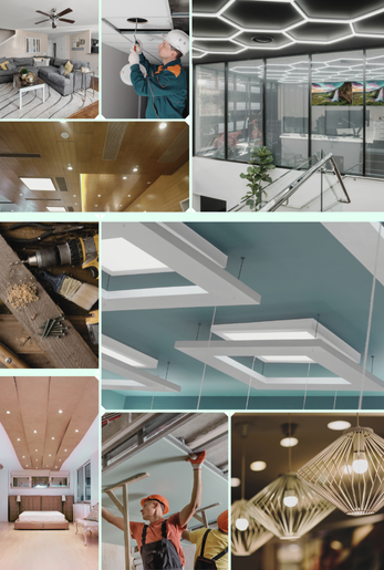 false ceiling & light partition